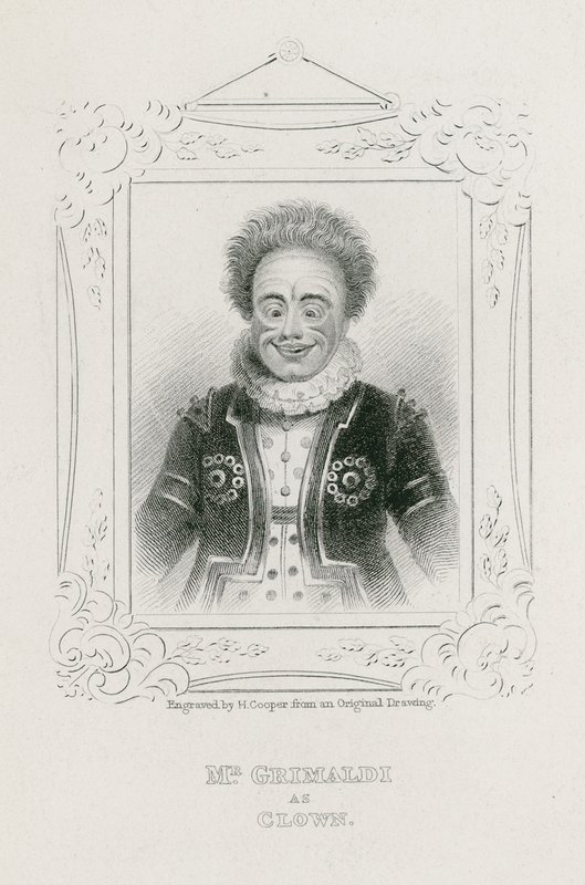 M. Joseph Grimaldi en Clown - English School