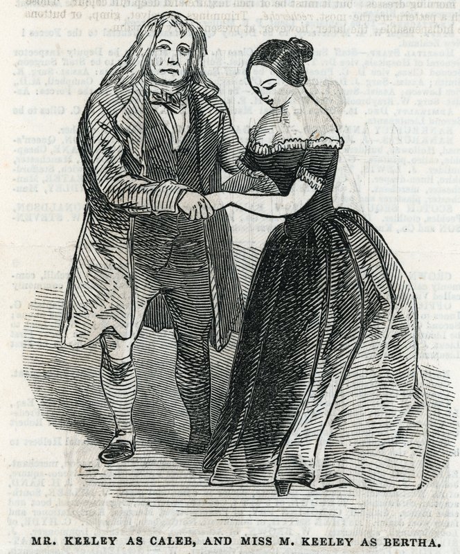 M. Keeley en Caleb et Mlle M. Keeley en Bertha - English School