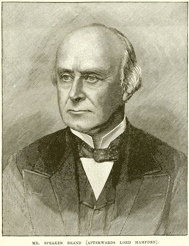 M. Speaker Brand (plus tard Lord Hampden) - English School