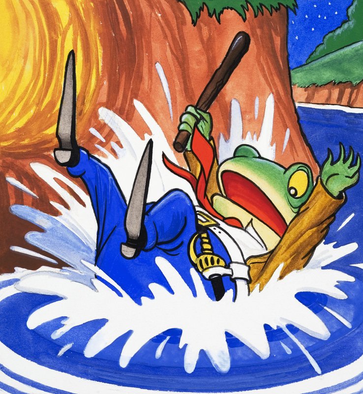 M. Toad tombant dans l