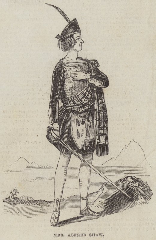 Mme Alfred Shaw (gravure) - English School