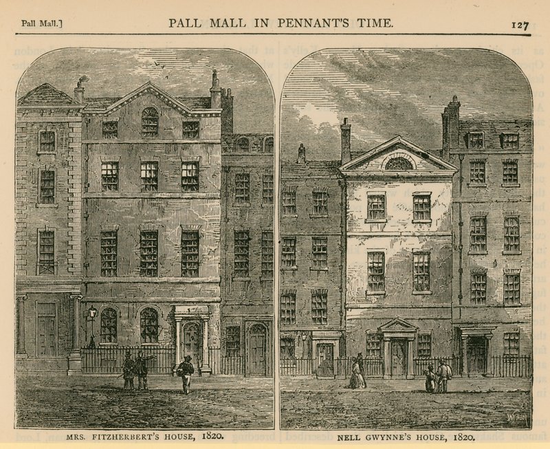 Maison de Mme Fitzherbert et maison de Nell Gwynne, 1820 - English School