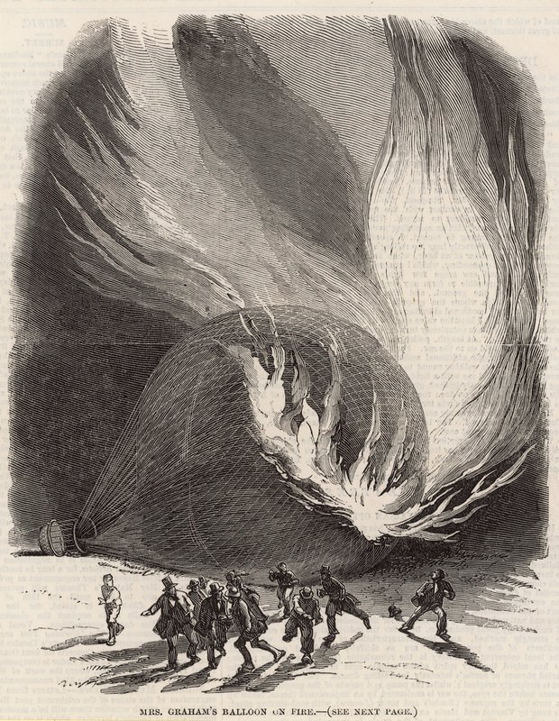 Le ballon de Mme Graham en feu - English School