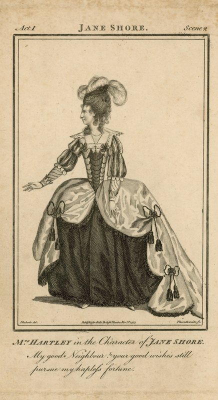 Mme Hartley dans le rôle de Jane Shore - English School