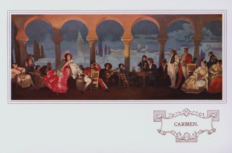 Murales dans le restaurant Peter Robinson : Carmen - English School