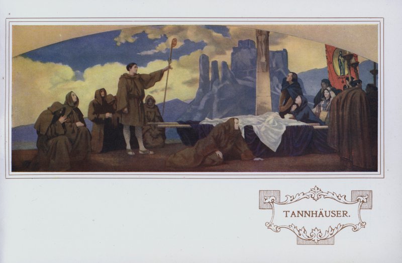 Murales dans le restaurant Peter Robinson : Tannhäuser - English School