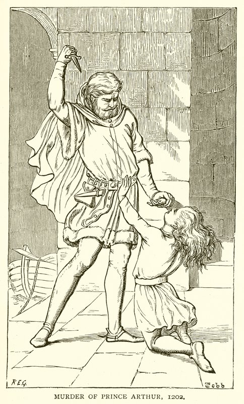 Meurtre du prince Arthur, 1202 - English School