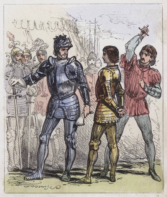 Meurtre du prince Édouard à Tewkesbury - English School
