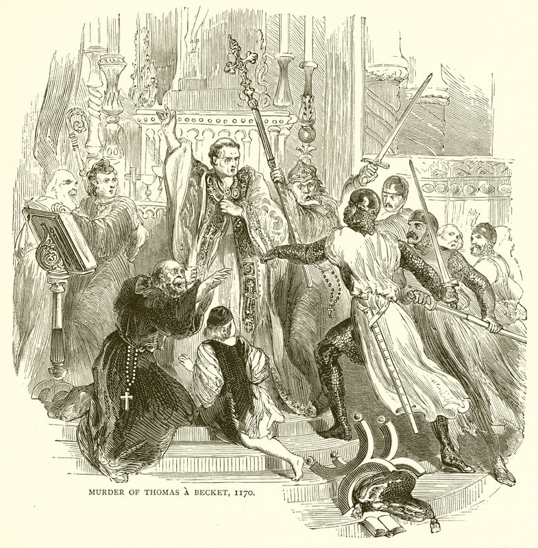 Meurtre de Thomas Becket, 1170 - English School
