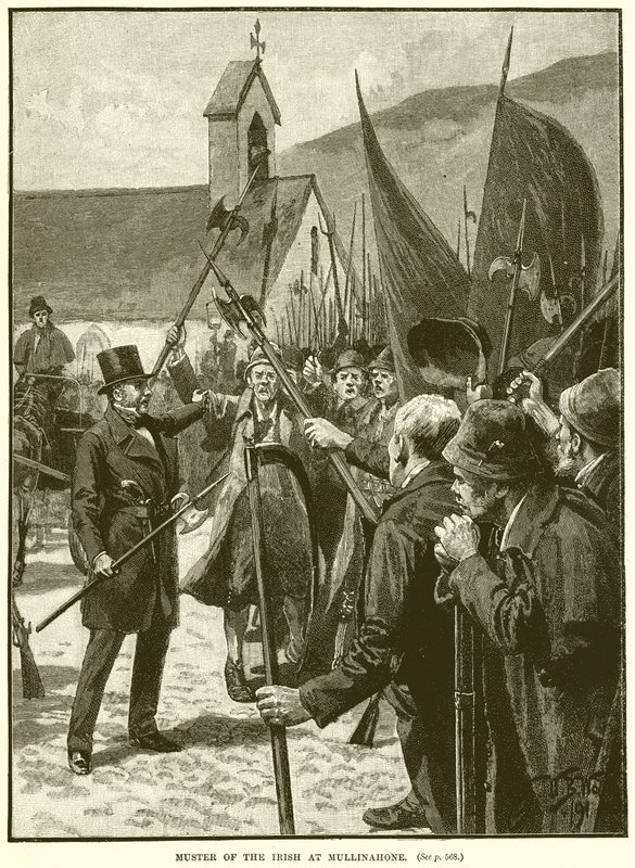 Rassemblement des Irlandais à Mullinahone - English School