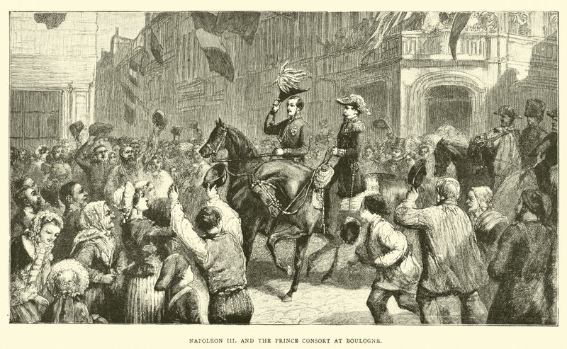 Napoléon III et le Prince Consort à Boulogne - English School