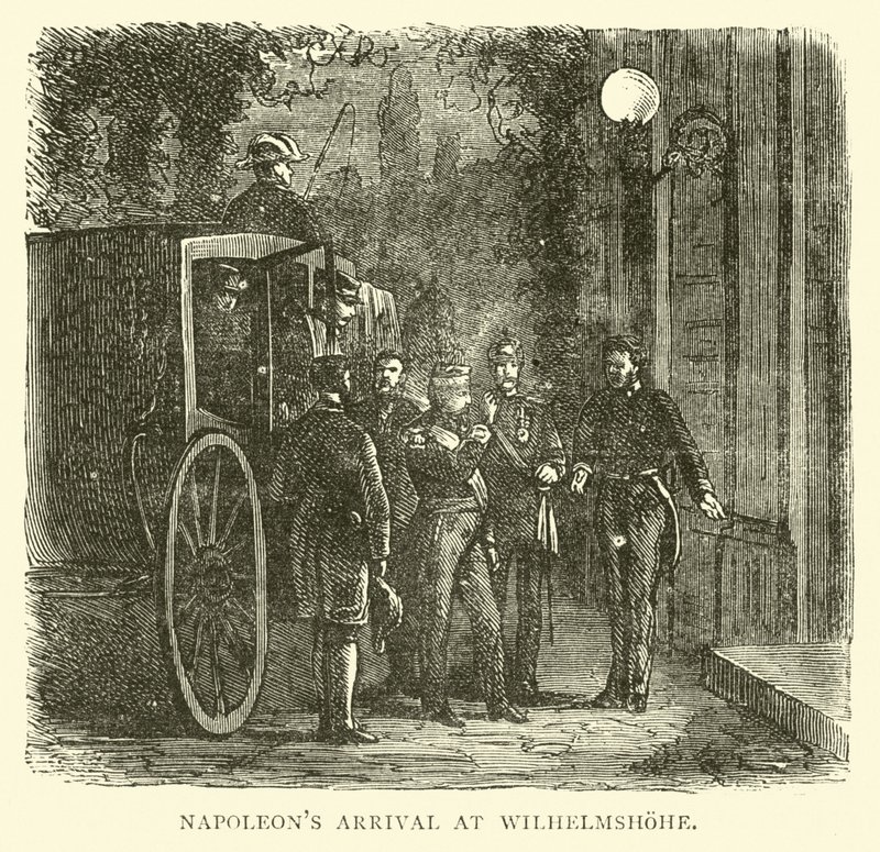 Arrivée de Napoléon à Wilhelmshöhe, septembre 1870 - English School