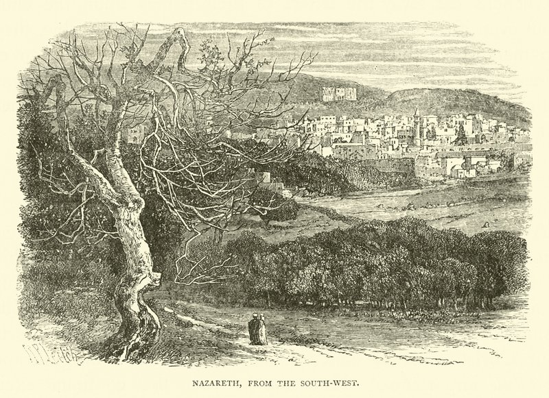 Nazareth, depuis le sud-ouest - English School
