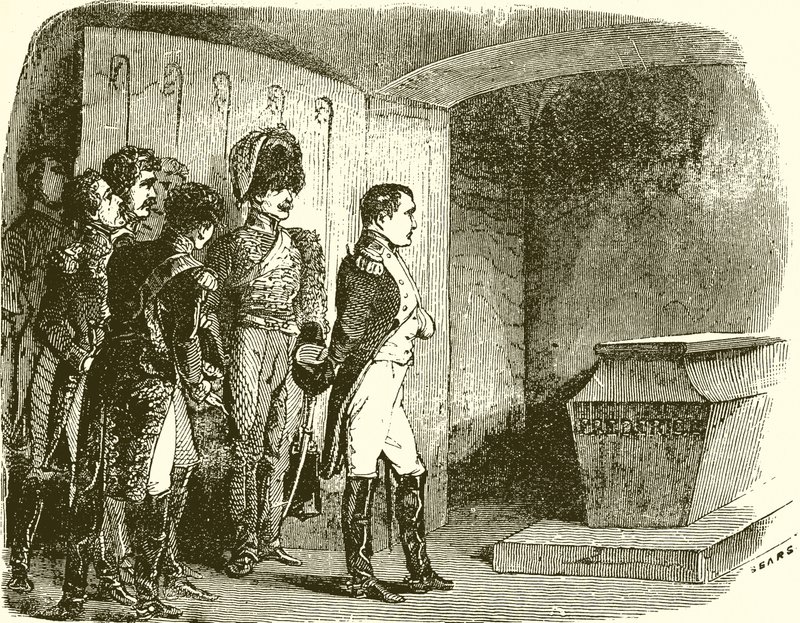 Napoléon au tombeau de Frédéric le Grand - English School