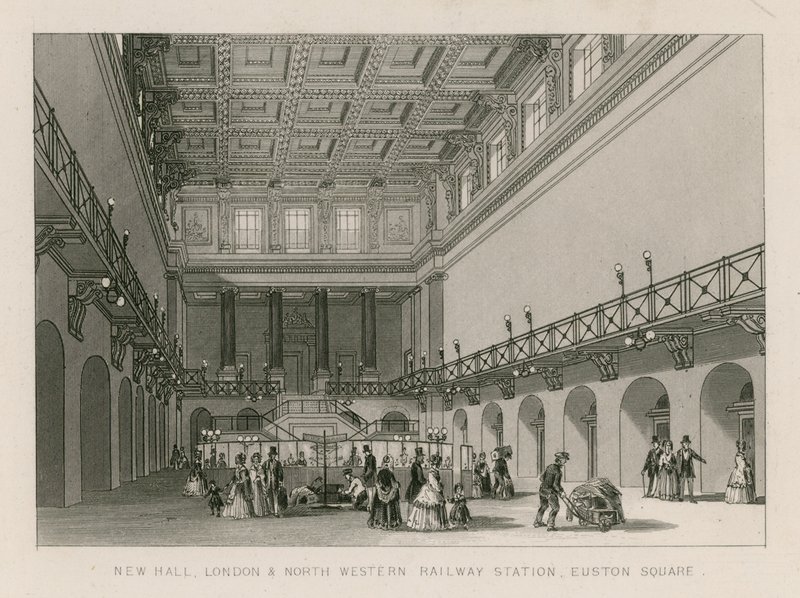 Nouvelle salle, gare du chemin de fer London and North Western, Euston Square, Londres - English School