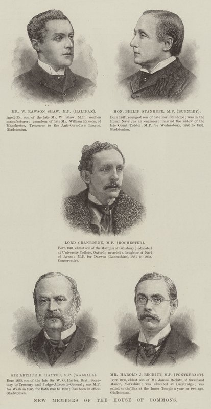 Nouveaux membres de la Chambre des communes (gravure) - English School