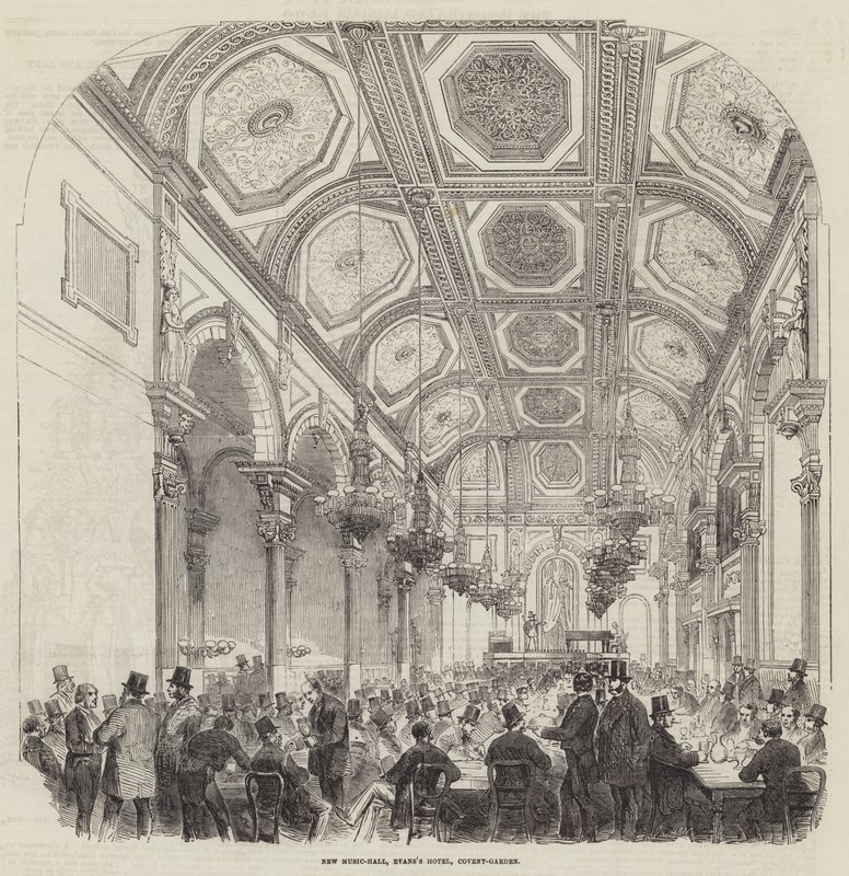 Nouveau music-hall, hôtel Evans, Covent-Garden - English School