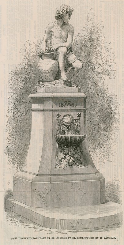 Nouvelle fontaine à boire dans le parc St James - English School