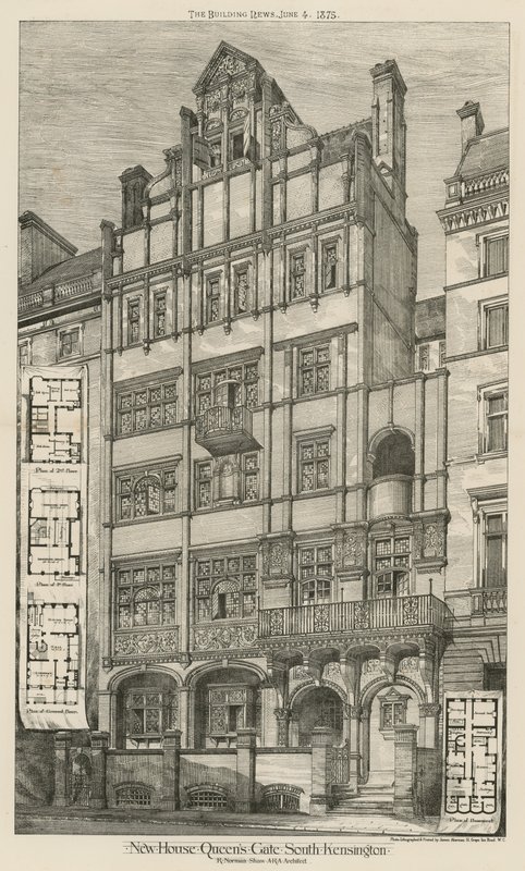 Nouvelle maison, Queens Gate, South Kensington, Londres - English School