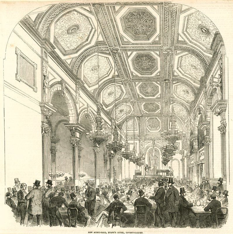 Nouvelle salle de musique, Evans Hotel, Covent Garden, Londres - English School