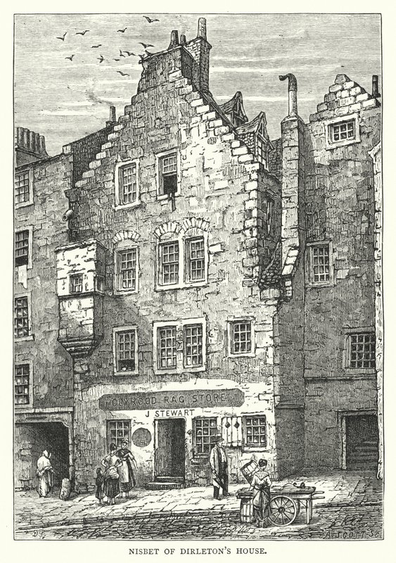 Maison de Nisbet de Dirleton (gravure) - English School