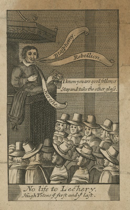 Pas de vie pour la débauche, Hugh Peters le premier et le dernier - English School