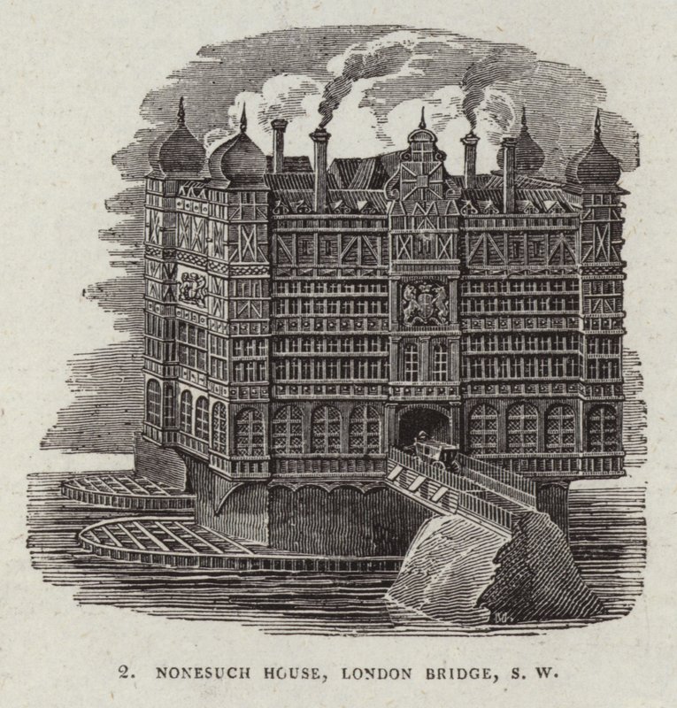 Nonesuch House sur le vieux pont de Londres - English School