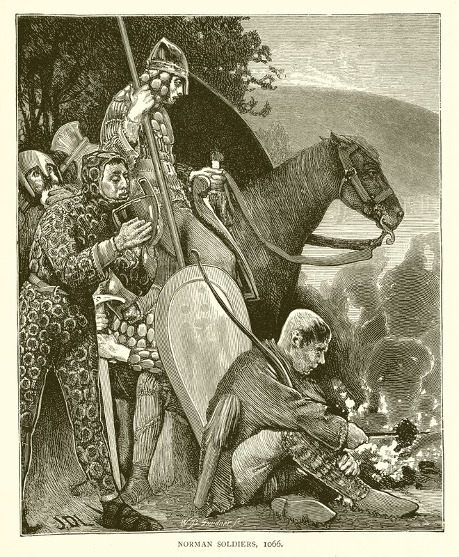 Soldats Normands, 1066 - English School