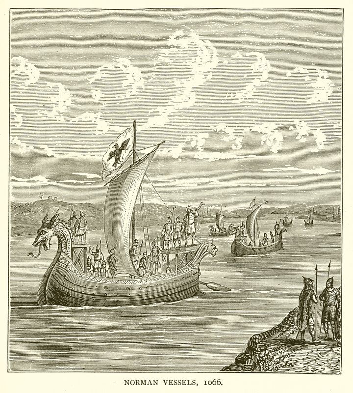 Navires normands, 1066 - English School