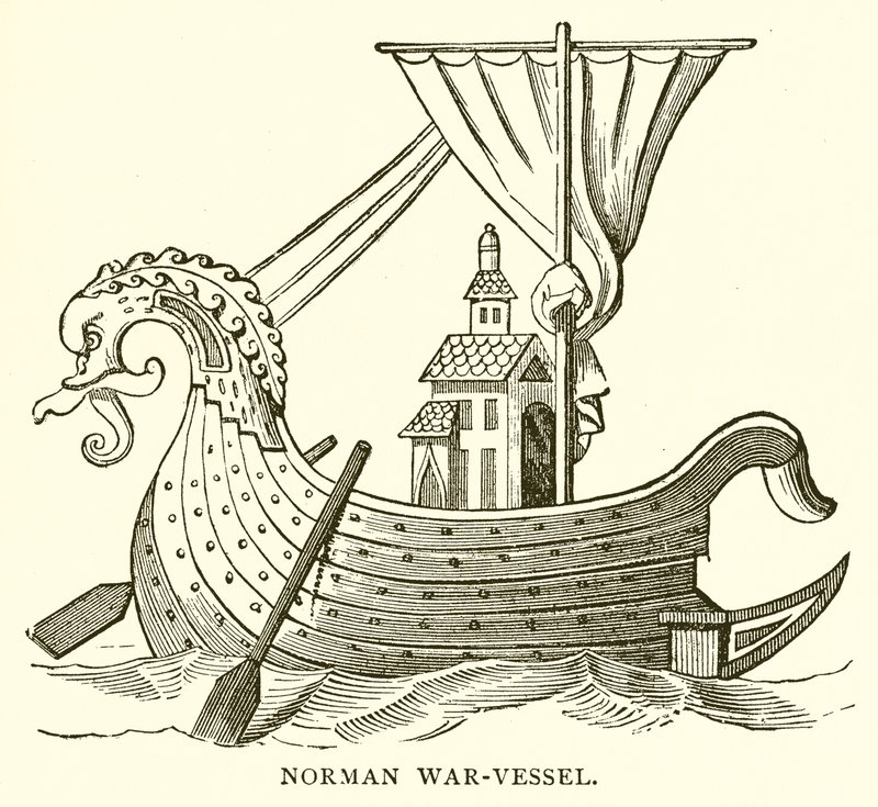 Navire de guerre normand - English School