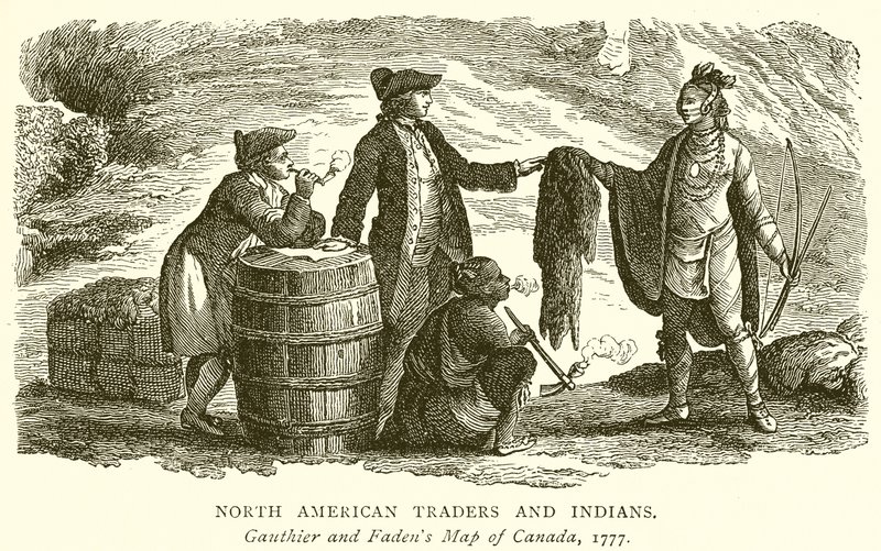 Commerçants nord-américains et Indiens - English School