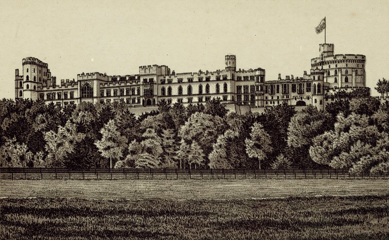 Façade nord, Château de Windsor - English School