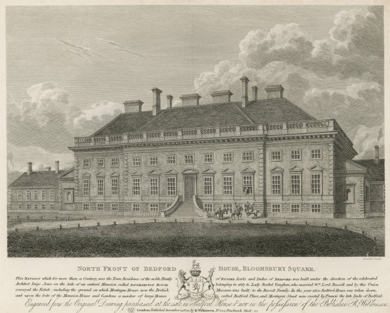 Façade nord de Bedford House, Bloomsbury Square, Londres - English School
