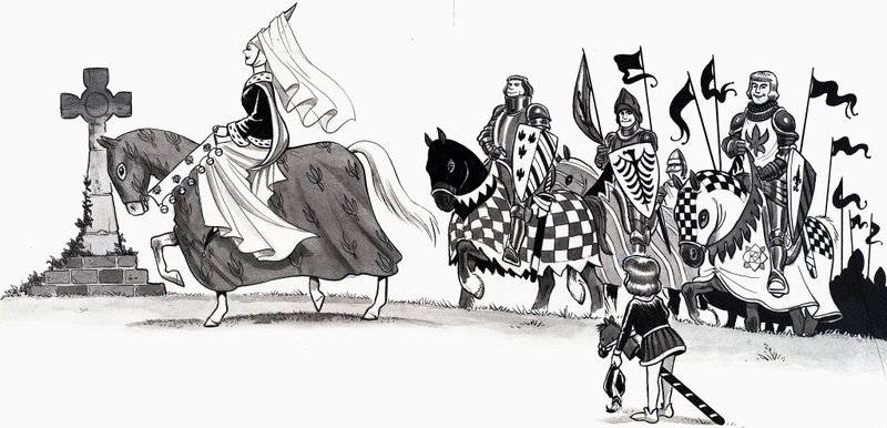 Illustration de comptine - English School