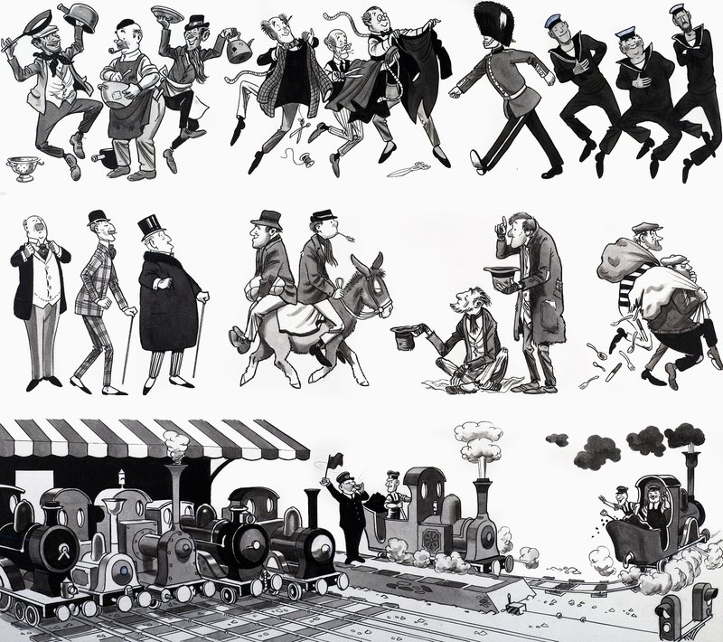 Illustration de comptine - English School