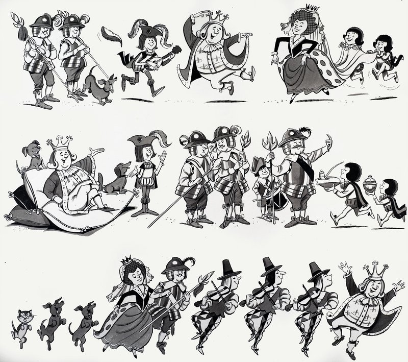 Illustrations de comptines - English School