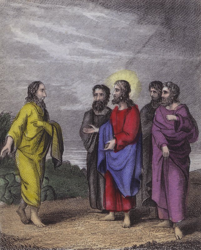 ... Ô vous, guides aveugles des aveugles ... (gravure en couleur) - English School