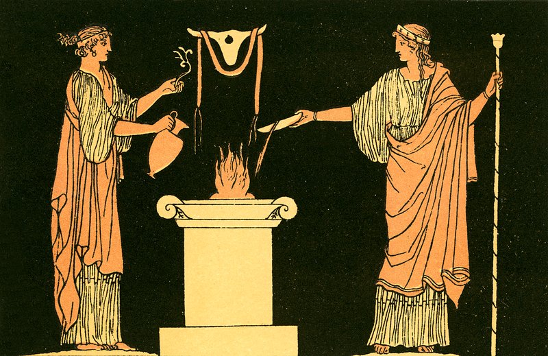 Offrandes aux morts - English School