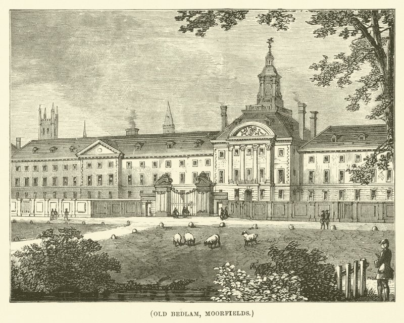Old Bedlam, Moorfields (gravure) - English School