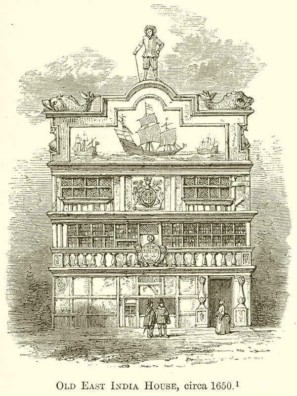 Ancien East India House, vers 1650 - English School