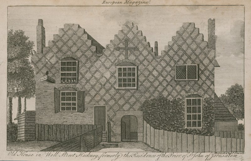 Vieille maison à Well Street, Hackney, anciennement résidence du prieur de Saint-Jean de Jérusalem - English School