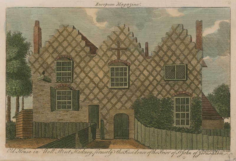 Vieille maison à Well Street, Hackney, anciennement résidence du prieur de Saint-Jean de Jérusalem - English School