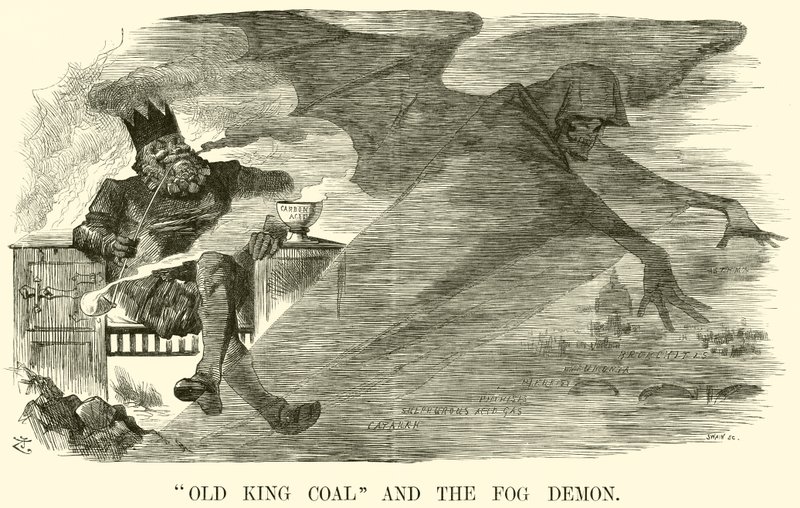 "Le vieux roi charbon" et le démon du brouillard - English School