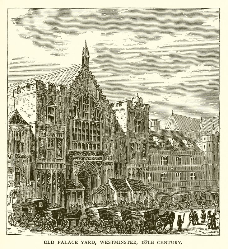 Old Palace Yard, Westminster, XVIIIe siècle - English School