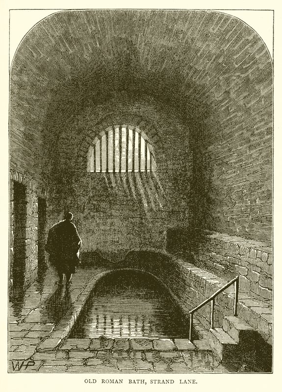 Ancien bain romain, Strand Lane - English School