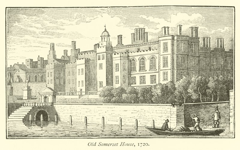 Ancien Somerset House, 1720 - English School