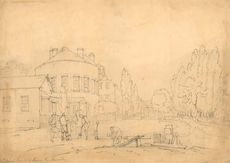 Ancien White Conduit House, Pentonville, Londres; croquis - English School