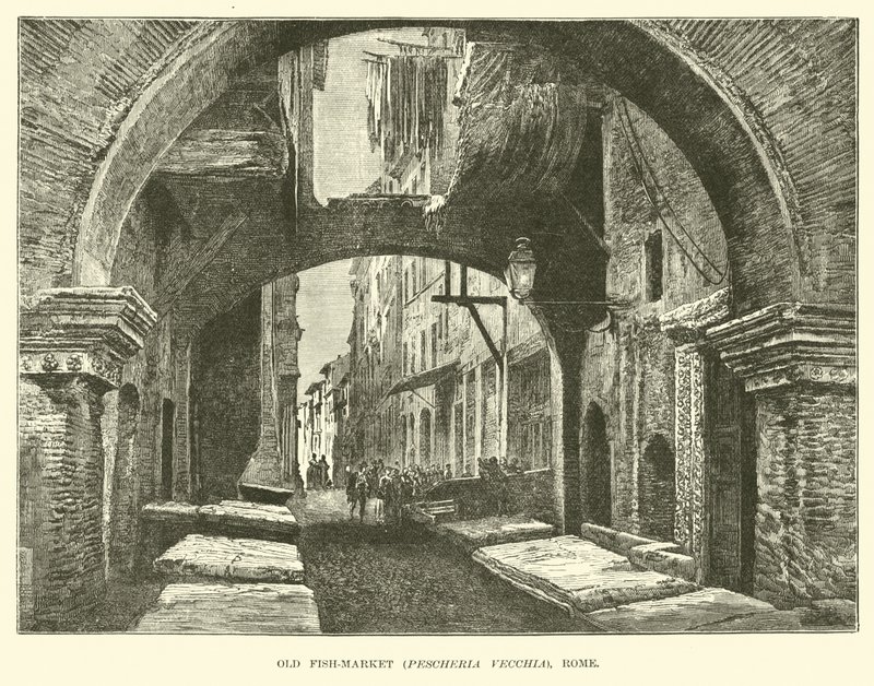 Ancien marché aux poissons, Pescheria Vecchia, Rome - English School