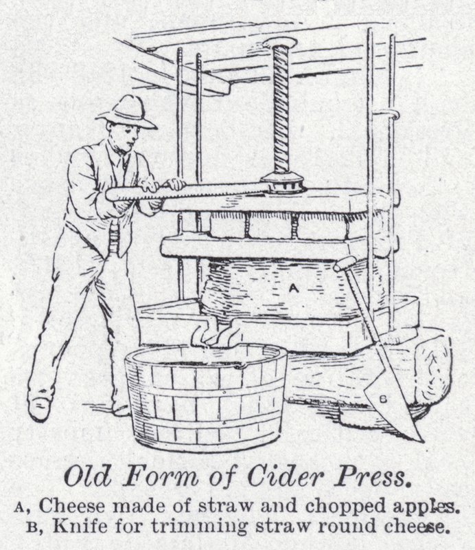 Ancienne forme de presse à cidre - English School