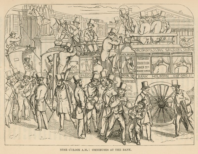 Omnibus à la Banque, Londres - English School